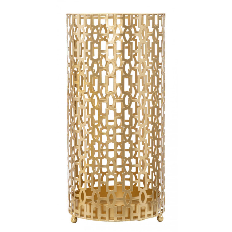 Rosdorf Park Merrimac Freestanding Umbrella Stand in Gold Wayfair.co.uk